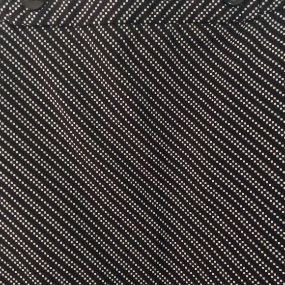 Worthington Polka Dot Stripe Print Button Detail Pencil Skirt - Picture 2 of 3